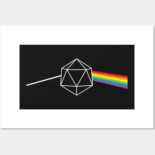 Dark Side of the Moon d20 Wall Art by Natural 20 Shirts